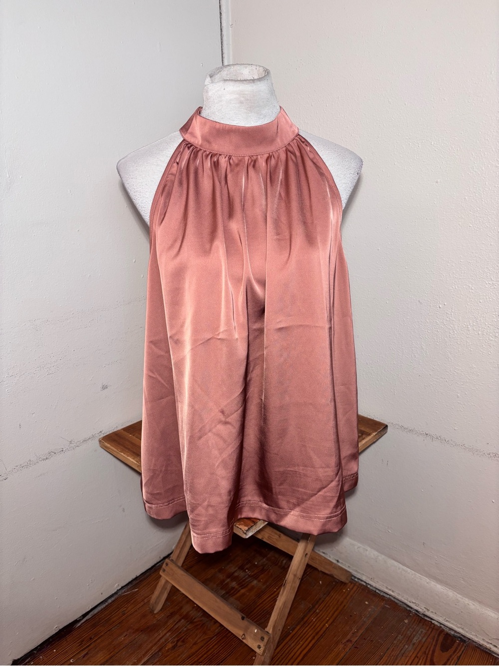 Azazie Swan Bronzer Blouse NWT